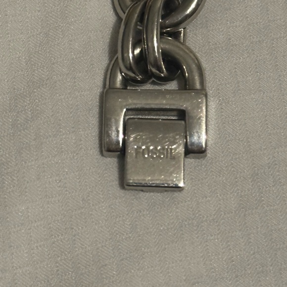 Vintage Fossil Charm Bracelet Watch Heart Rare Love You - Picture 9 of 12